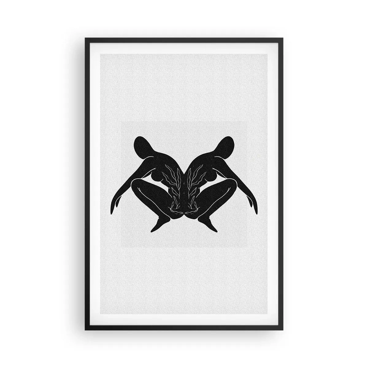 Plakat i sort ramme - En delt sjæl - 61x91 cm