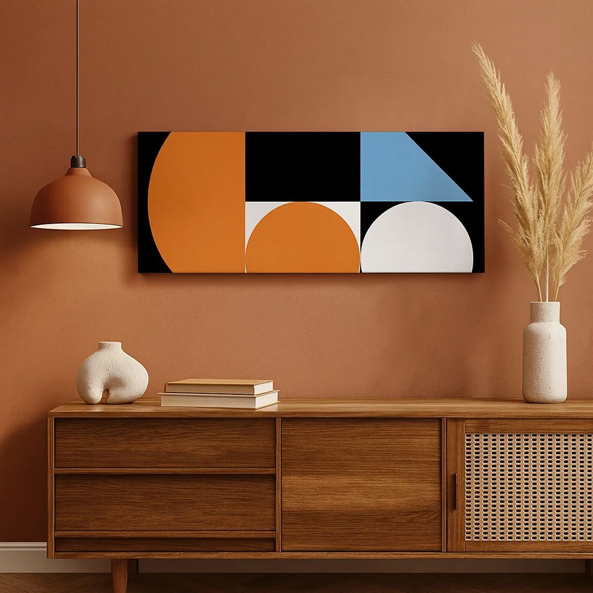 Lærredstryk - Billede på lærred - System til figurer - 100x40 cm