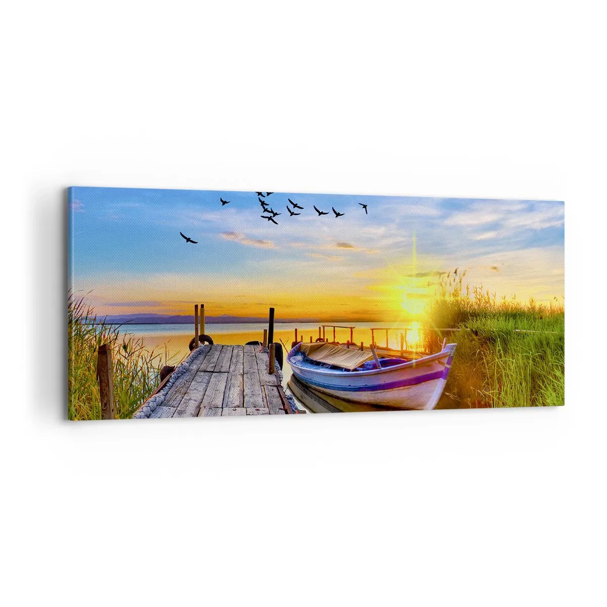 Lærredstryk - Billede på lærred - Farvel, indtil i morgen - 100x40 cm