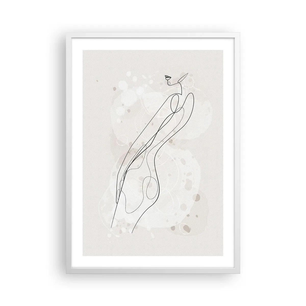 Plakat i hvid ramme - At forvilde sig med blikket - 50x70 cm