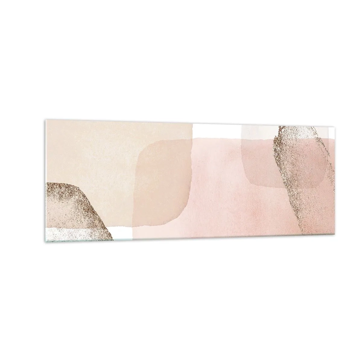 Billede på glas - Et kig gennem farver - 140x50 cm