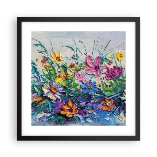 Plakat i sort ramme - Overhovedet ikke et stilleben - 40x40 cm