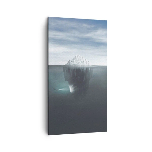Lærredstryk - Billede på lærred - Undervands-mysterium - 45x80 cm