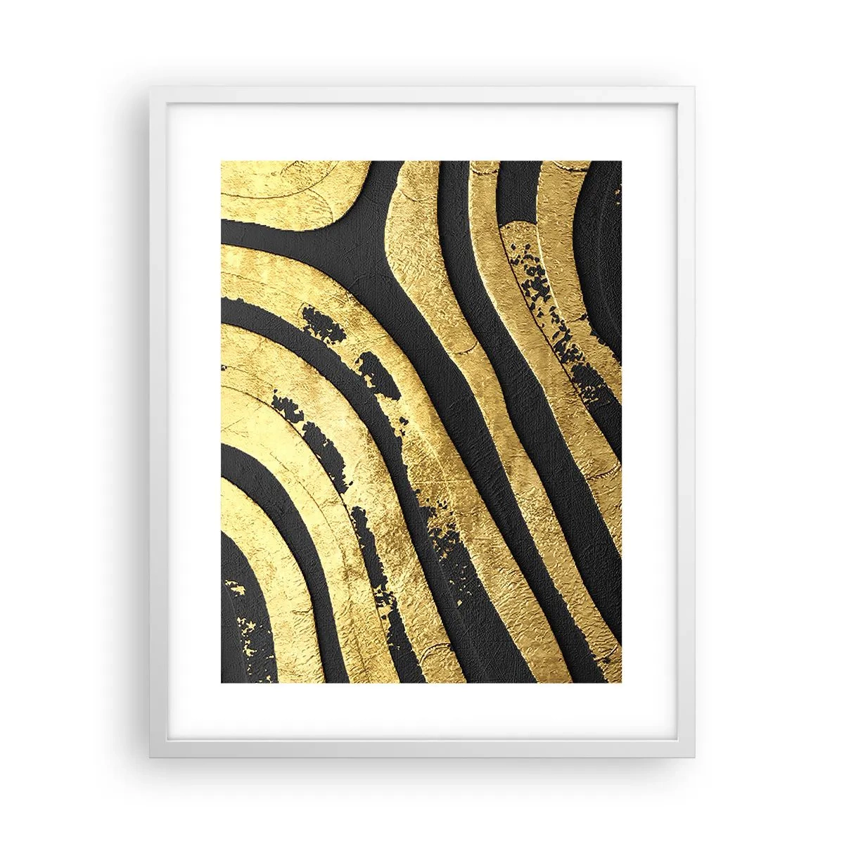 Plakat i hvid ramme - Alt flyder - 40x50 cm