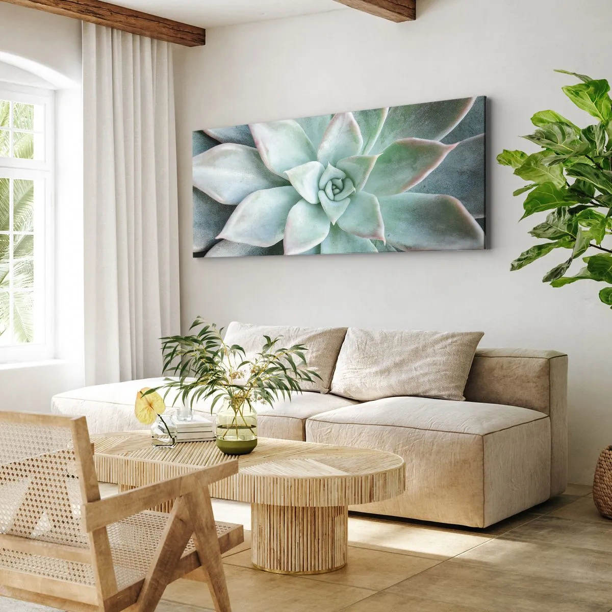 Lærredstryk - Billede på lærred - Hjertet af ørkenen - 100x40 cm