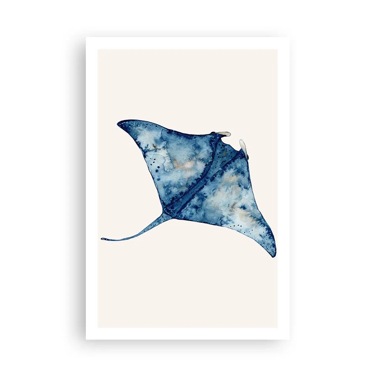 Plakat - Liv i blåt - 61x91 cm