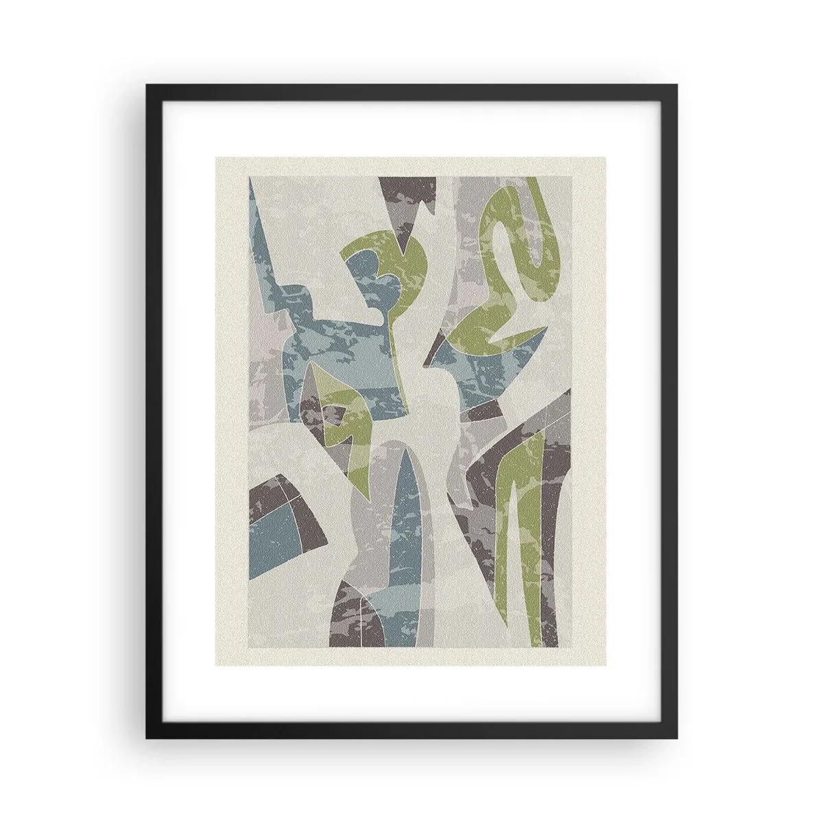 Plakat i sort ramme - Komposition bag glas - 40x50 cm