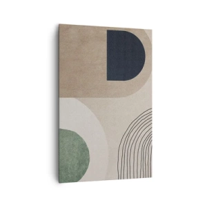 Lærredstryk - Billede på lærred - Blidheden i en oval - 80x120 cm