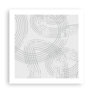 Plakat - Der er ingen lige vej - 50x50 cm