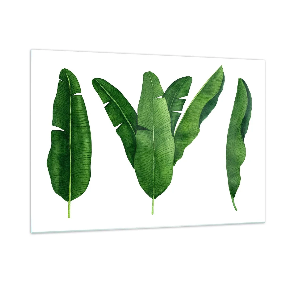 Billede på glas - Grøn symmetri - 120x80 cm