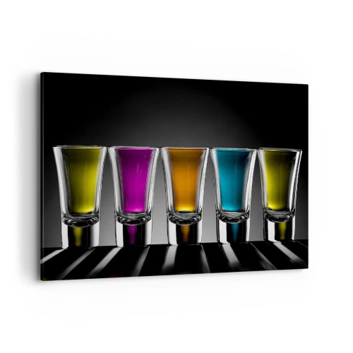 Lærredstryk - Billede på lærred - Glædens farver - 100x70 cm