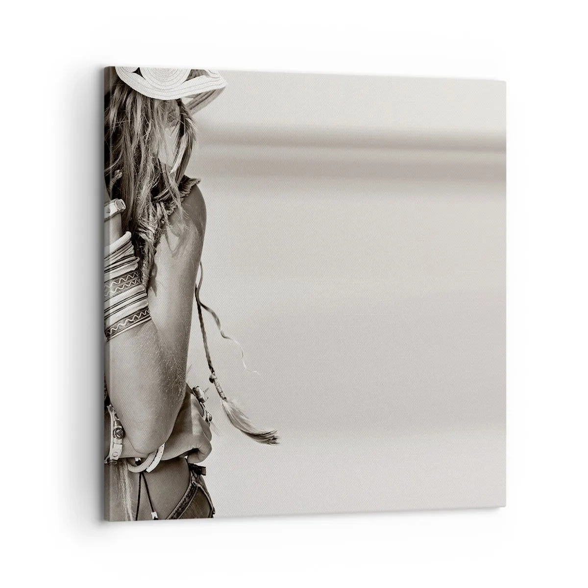 Lærredstryk - Billede på lærred - Som en pige - 60x60 cm