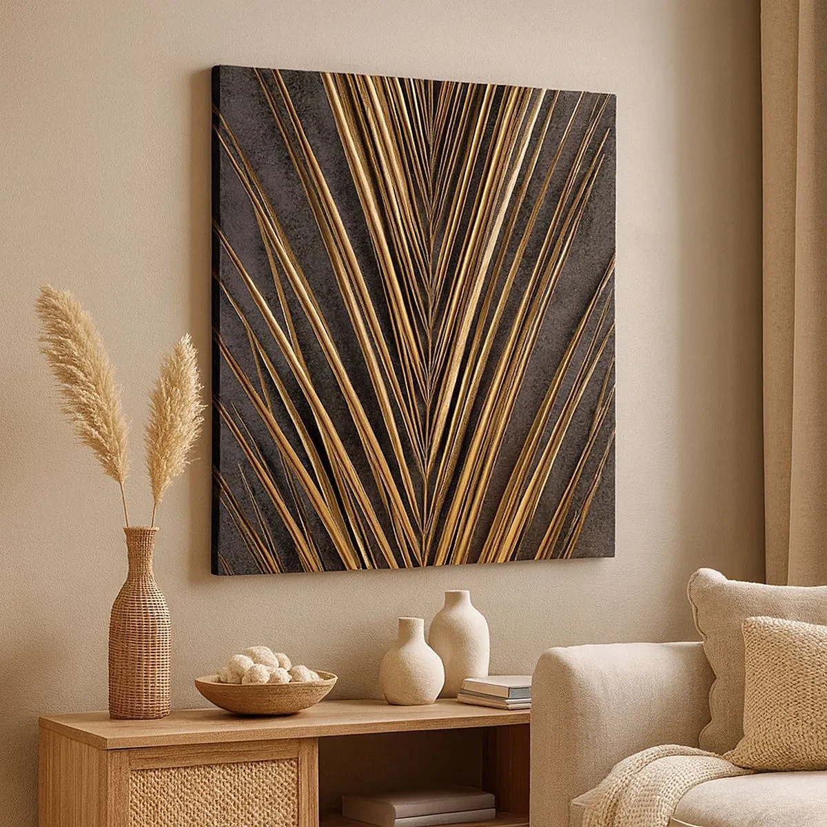 Lærredstryk - Billede på lærred - Tropernes guld - 30x30 cm