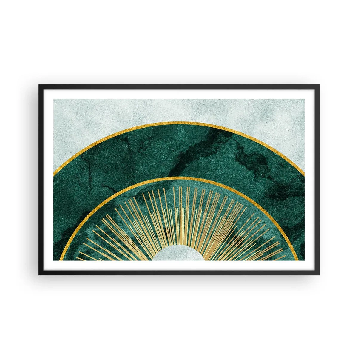 Plakat i sort ramme - Et anderledes solsystem - 91x61 cm