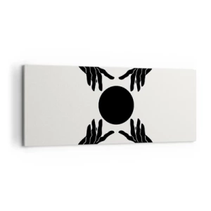 Lærredstryk - Billede på lærred - Et hemmeligt tegn - 100x40 cm