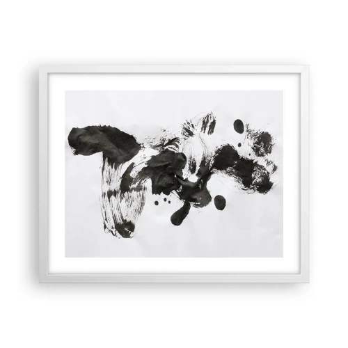 Plakat i hvid ramme - En metode i galskaben? - 50x40 cm