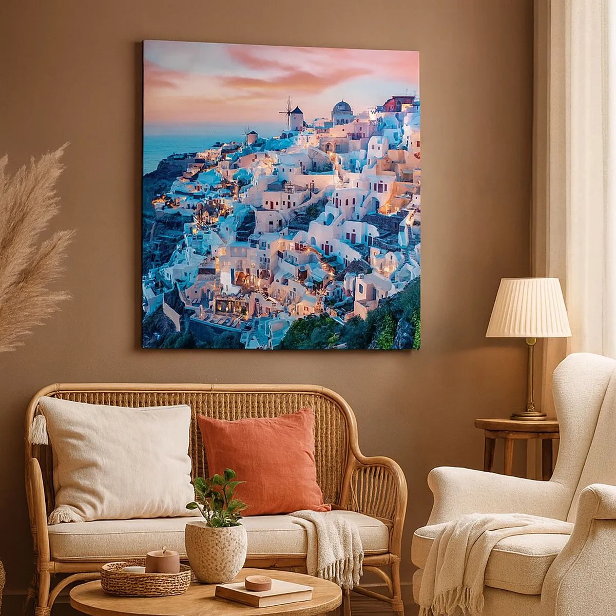 Lærredstryk - Billede på lærred - Din store græske ferie - 30x30 cm