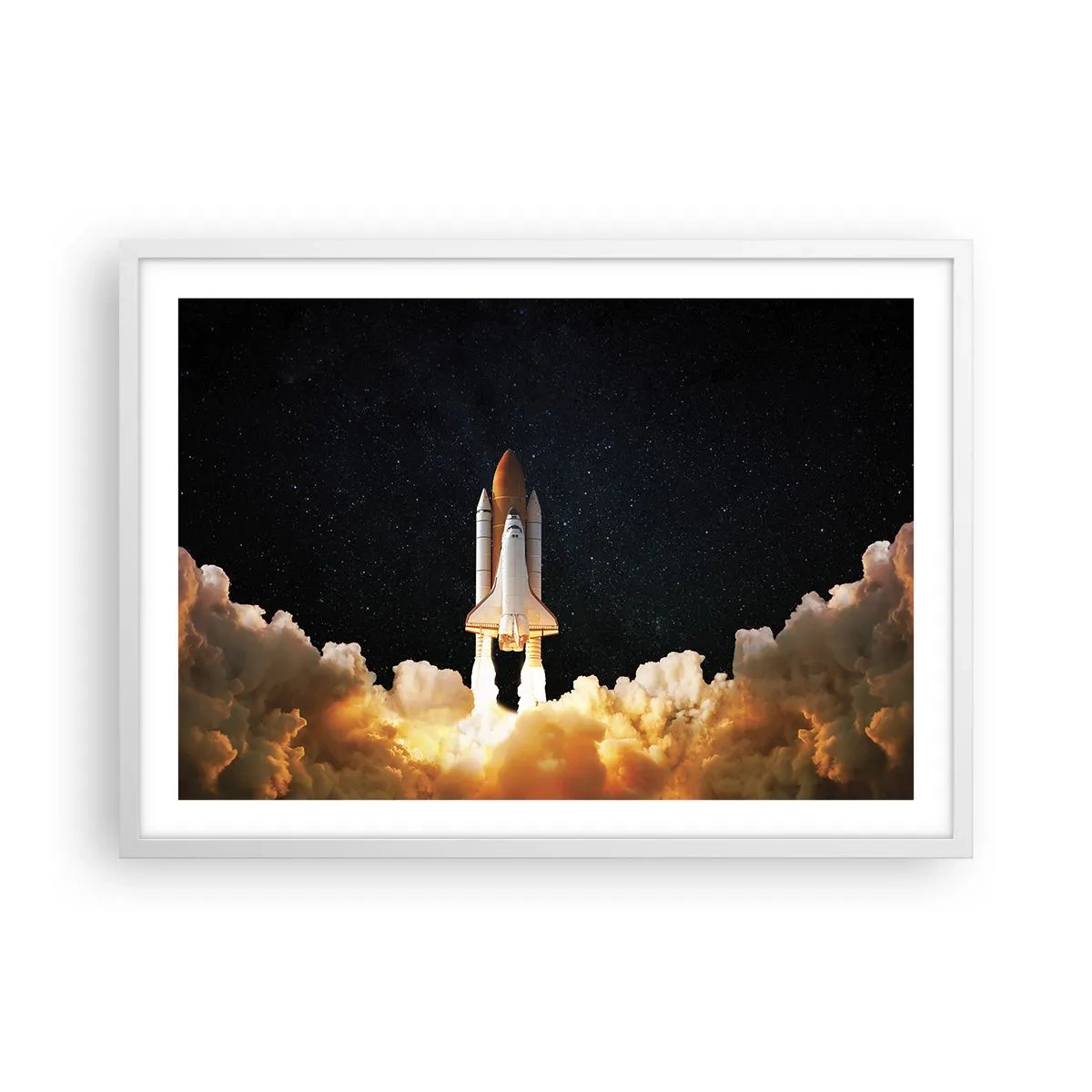 Plakat i hvid ramme - Ad astra! - 70x50 cm