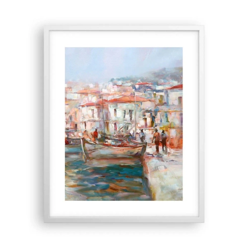 Plakat i hvid ramme - Pastelfarvede helligdage - 40x50 cm