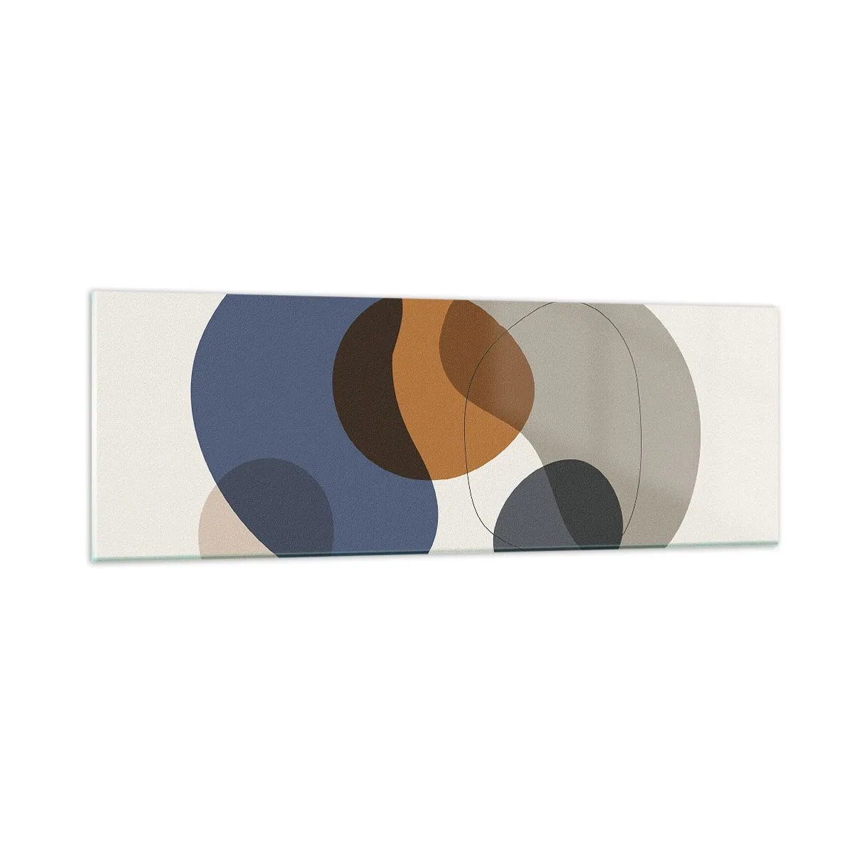 Billede på glas - Dråber af farve - 90x30 cm