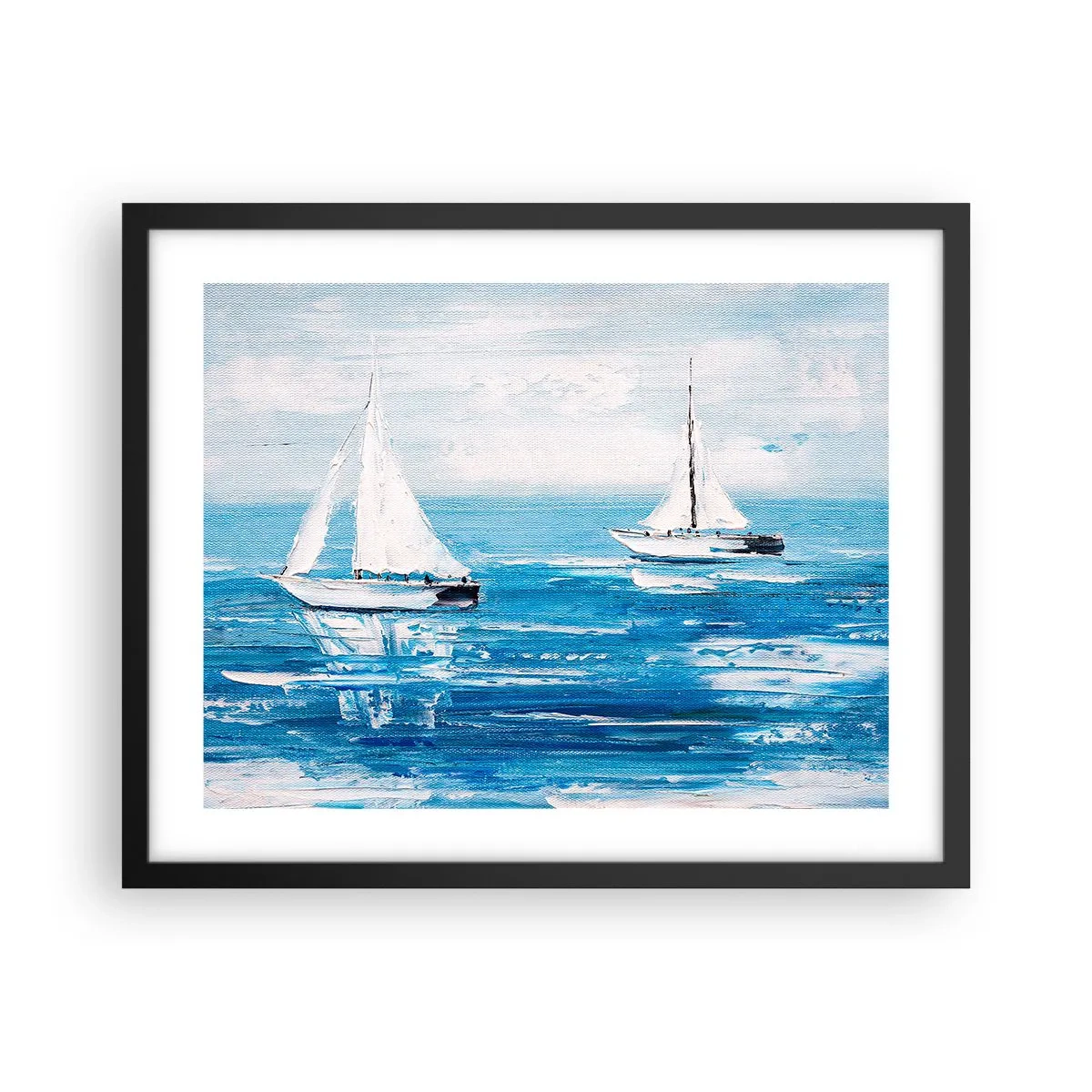 Plakat i sort ramme - Med en ven ved din side - 50x40 cm