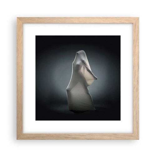 Plakat i ramme af lyst egetræ - Skjulte begær - 30x30 cm