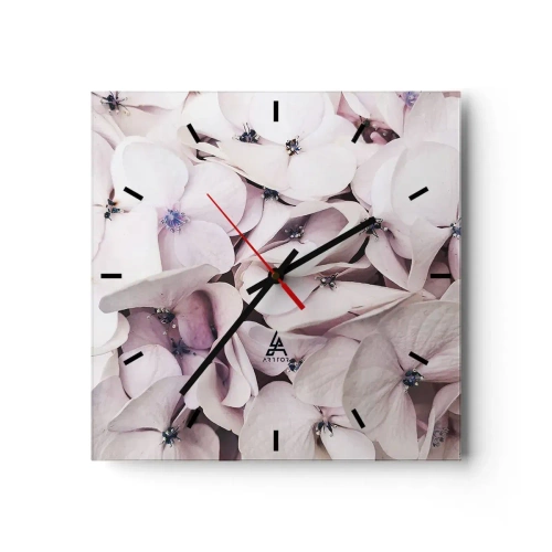 Vægur, Uret - I en flod af blomster - 30x30 cm
