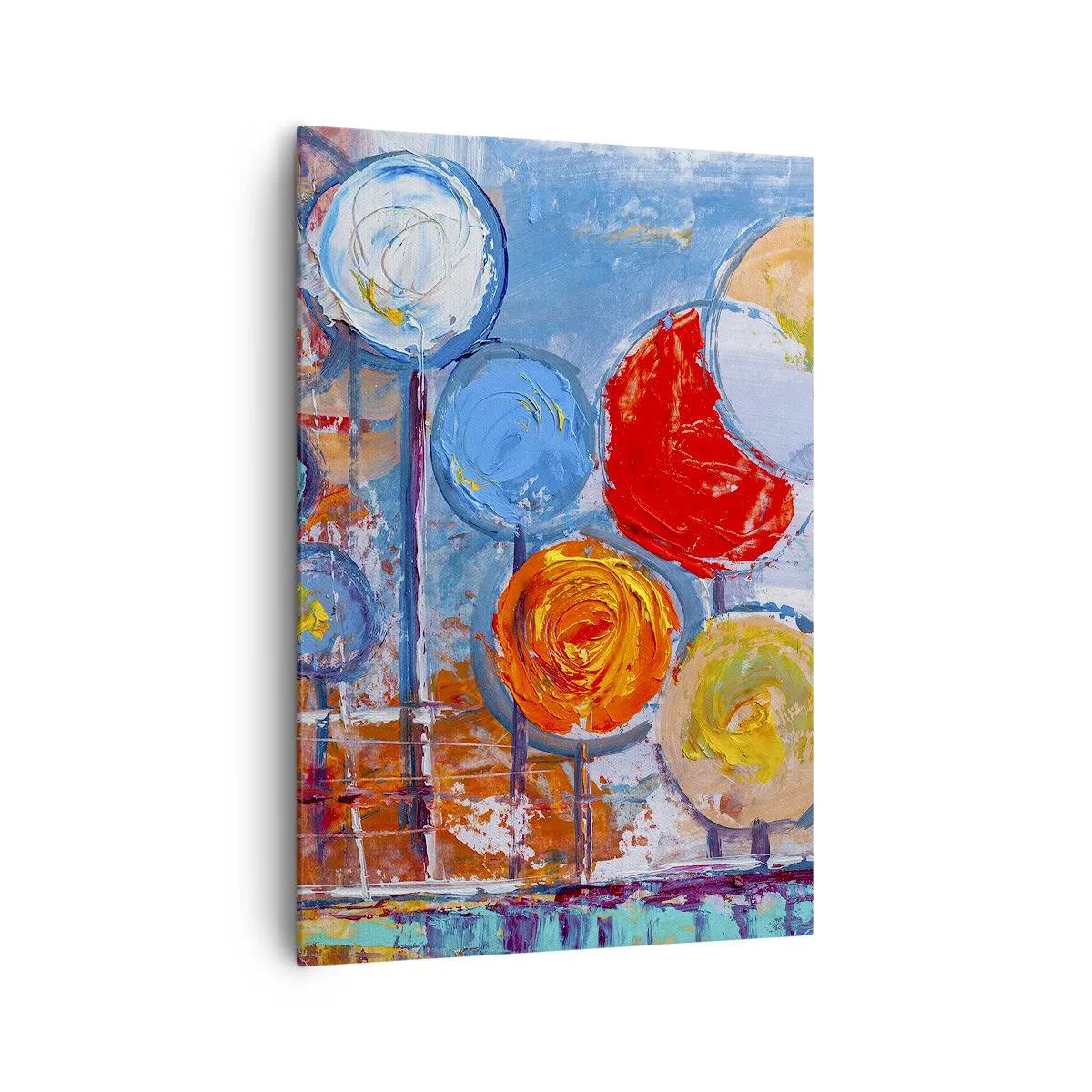 Lærredstryk - Billede på lærred - Mirakler på en pind - 70x100 cm