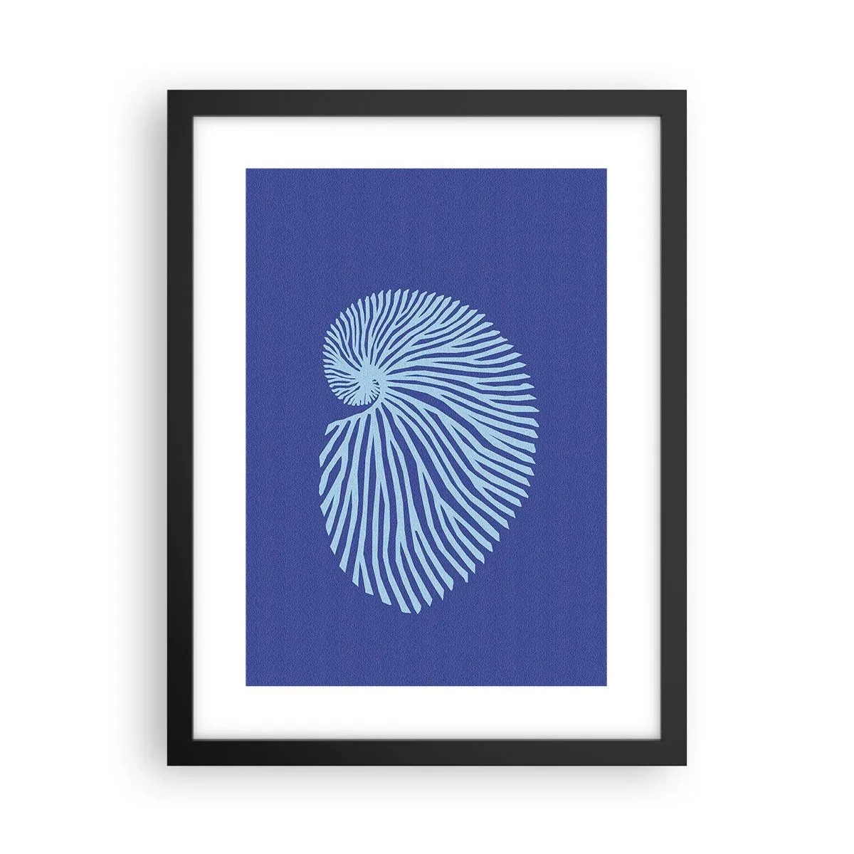 Plakat i sort ramme - Fødsel af en skal - 30x40 cm