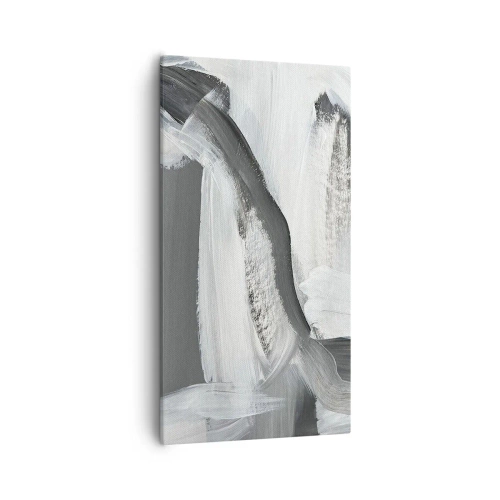 Lærredstryk - Billede på lærred - Med beslutsom bevægelse - 55x100 cm