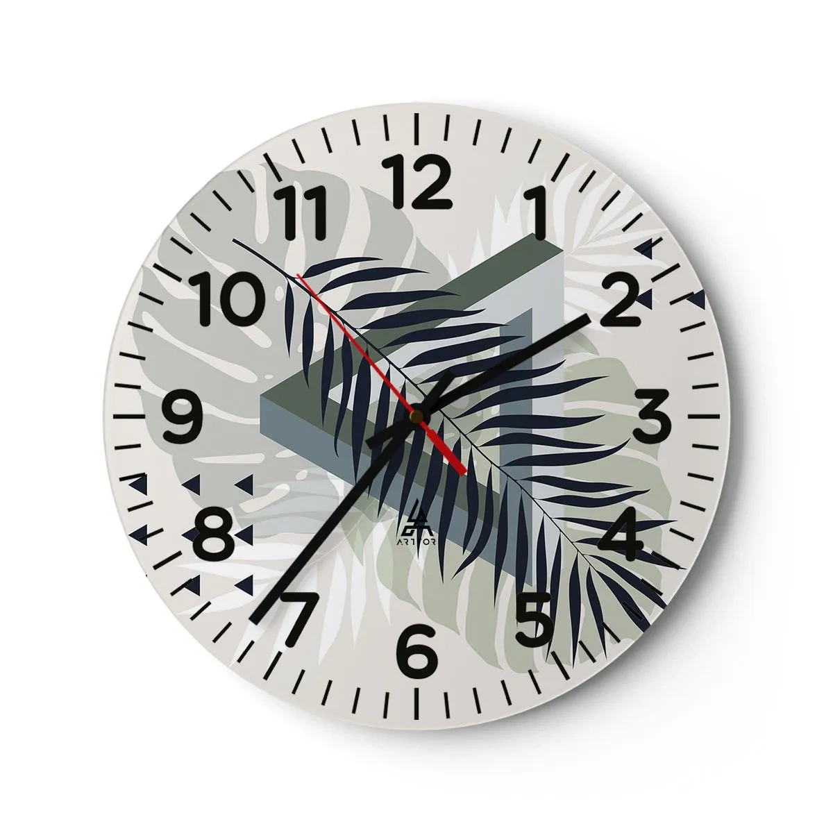 Vægur, Uret - Natur og geometri - to ordener? - 30x30 cm