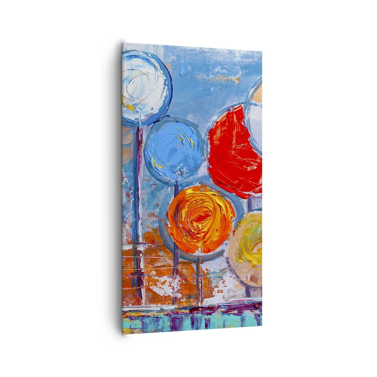 Lærredstryk - Billede på lærred - Mirakler på en pind - 65x120 cm