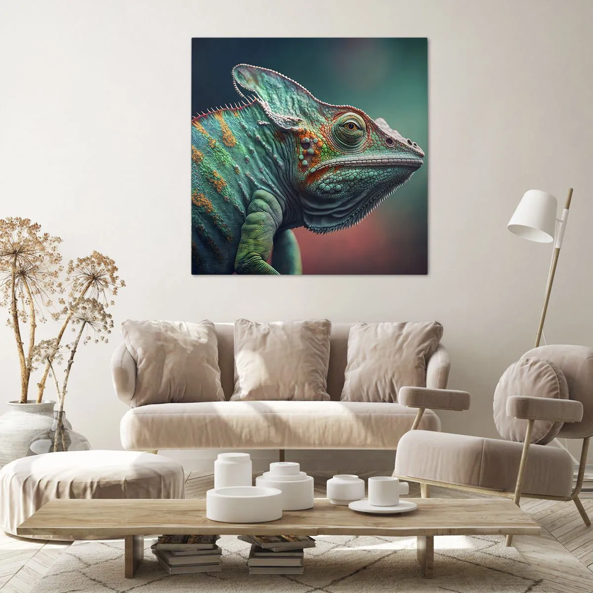 Lærredstryk - Billede på lærred - Kan du se mig? Ikke godt... - 30x30 cm