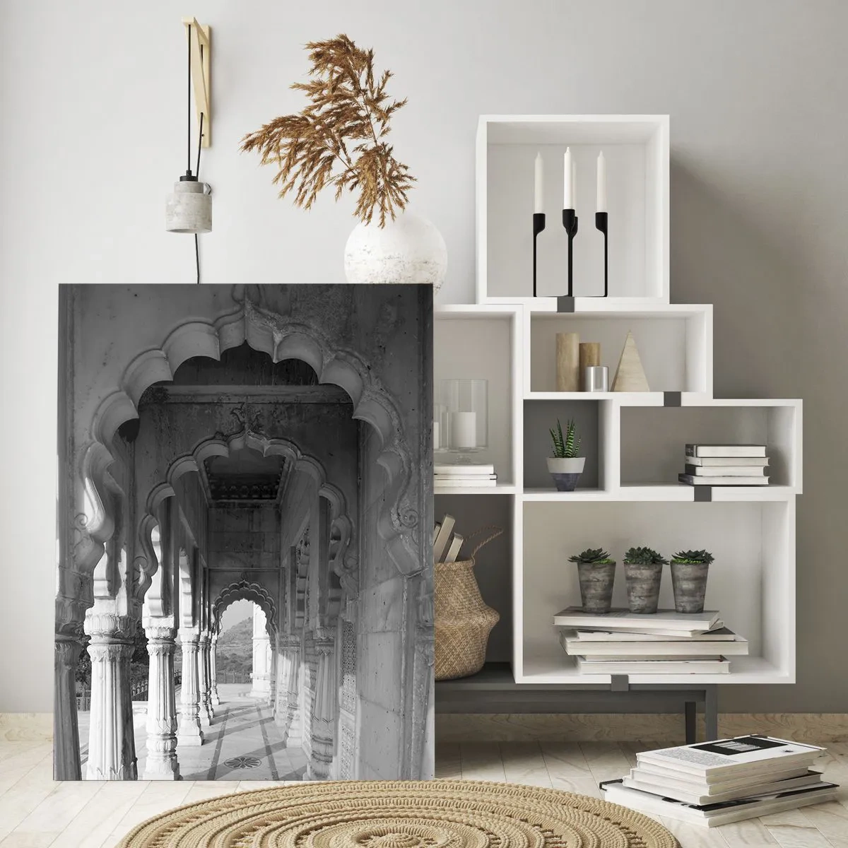 Billede på glas - Det er her, fortællingerne fra Østen sker - 80x120 cm