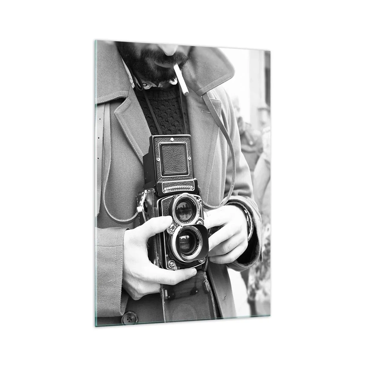 Billede på glas - I retro stil - 70x100 cm