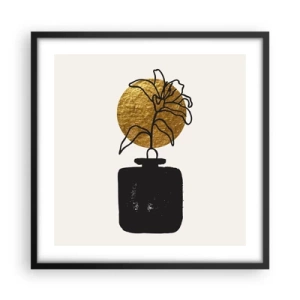 Plakat i sort ramme - Skønhed i balance - 50x50 cm