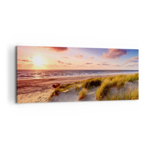 Lærredstryk - Billede på lærred - Luften dufter allerede af sommer - 100x40 cm