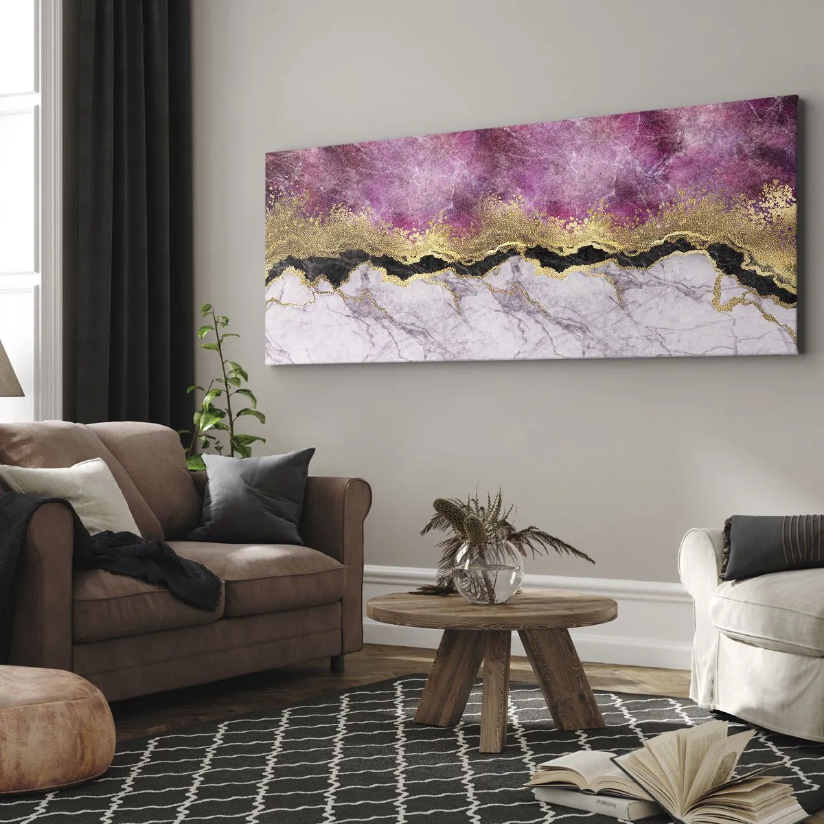 Lærredstryk - Billede på lærred - På grænsen - 100x40 cm
