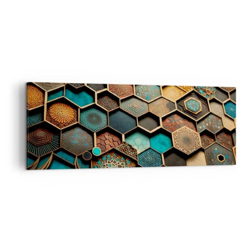 Lærredstryk - Billede på lærred - Arabiske ornamenter - en variation - 140x50 cm
