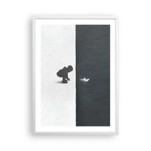 Plakat i hvid ramme - Stor ekspedition - 50x70 cm