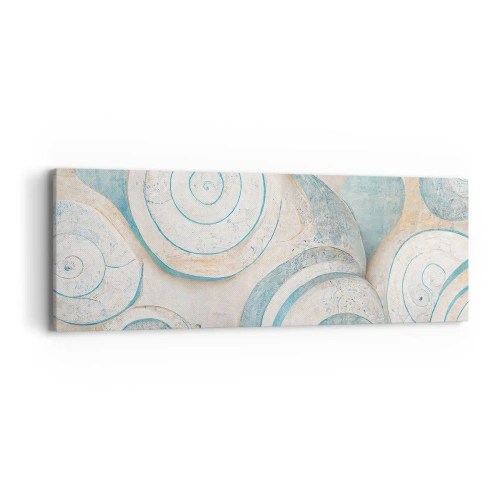Lærredstryk - Billede på lærred - Hvad gemmer skallen på? - 90x30 cm