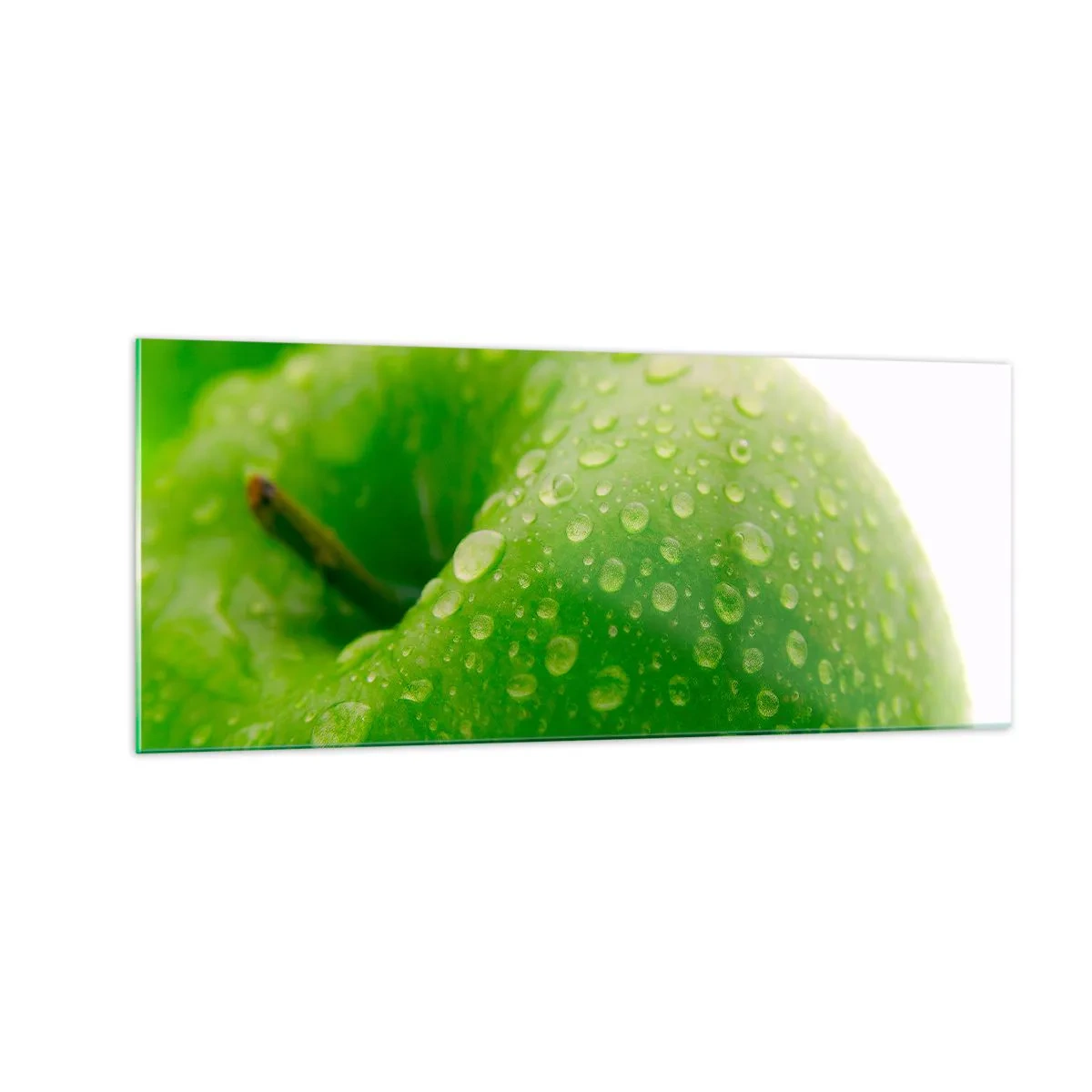 Billede på glas - Grøn kølig friskhed - 100x40 cm