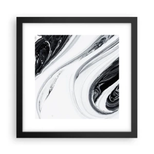 Plakat i sort ramme - Kombination af modsætninger - 30x30 cm