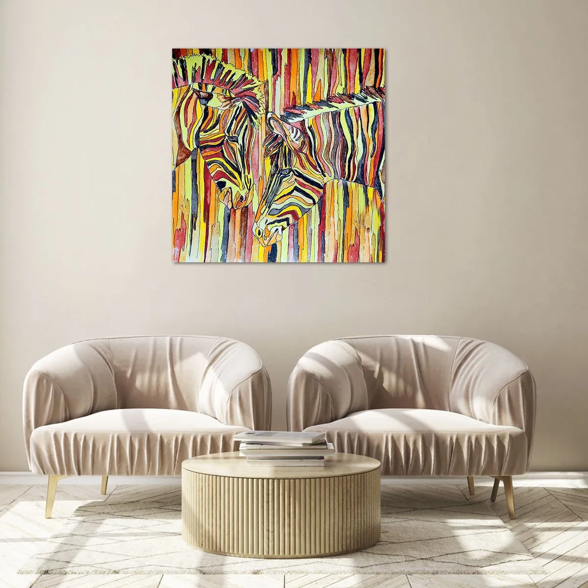 Billede på glas - Så du også... - 60x60 cm