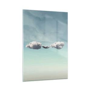 Billede på glas - Lykken i øjeblikket - 50x70 cm