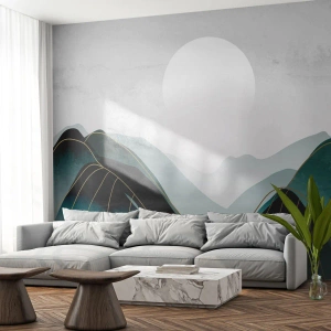 Fototapet Premium Sand - I fuld majestæt - Abstraktion, Landskab, Stykke - 350x256 cm