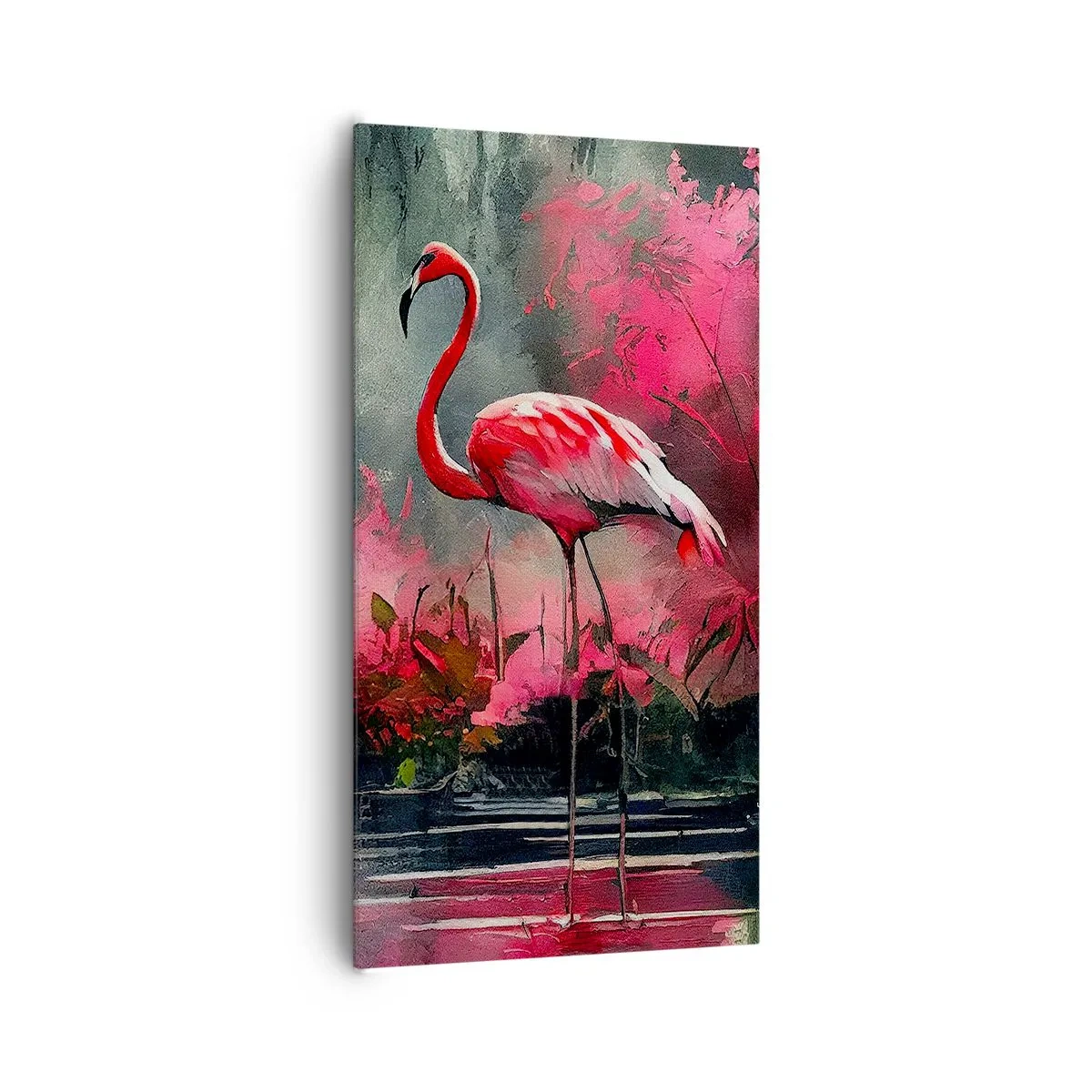 Lærredstryk - Billede på lærred - En lektion i naturlig charme - 65x120 cm