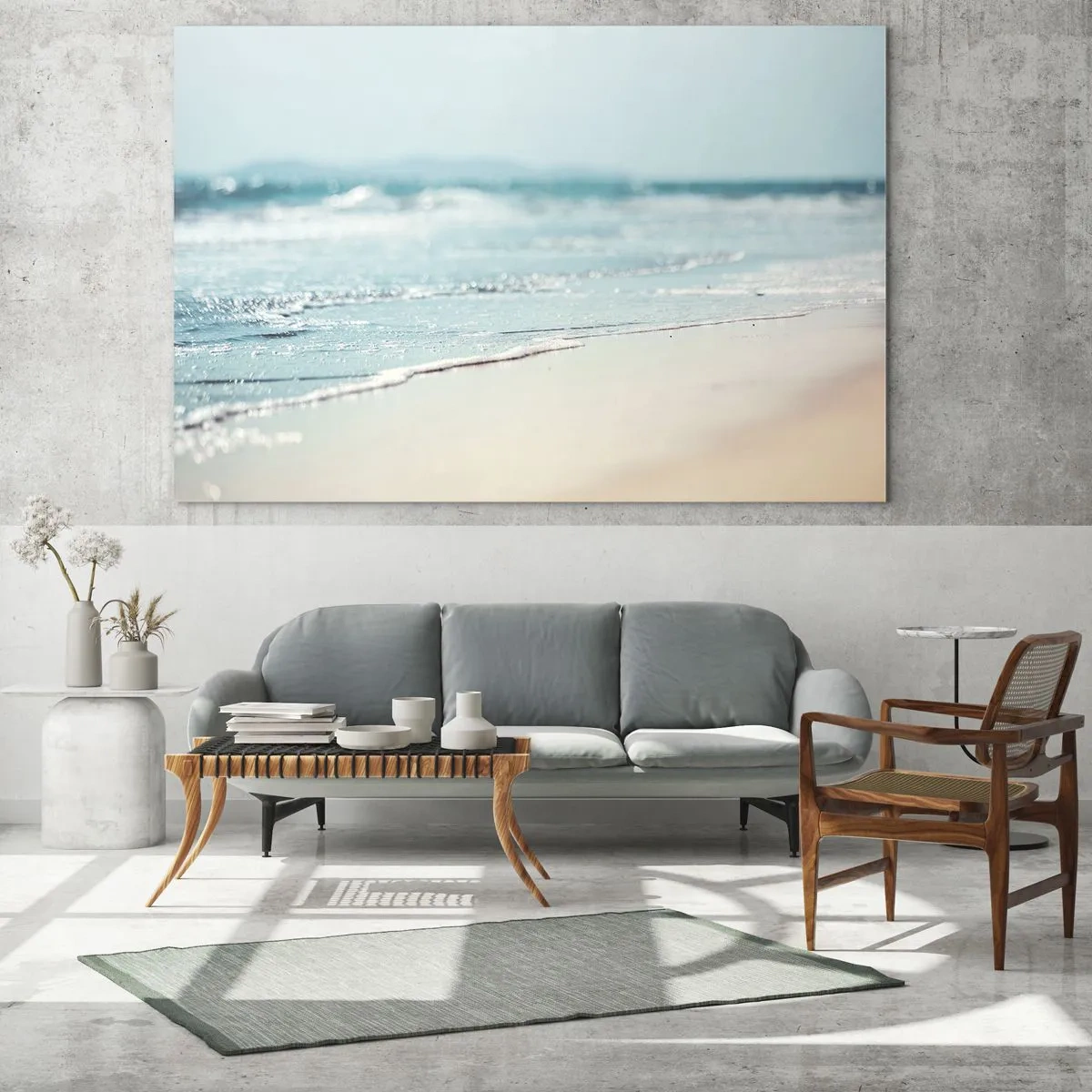 Billede på glas - Varme og støj - 120x80 cm