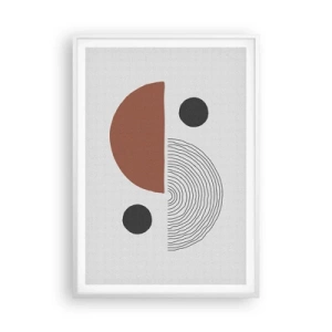 Plakat i hvid ramme - Perfektion af hjulet - 70x100 cm