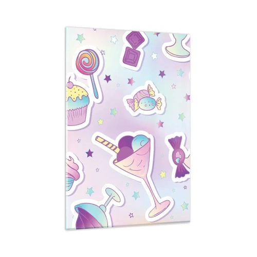 Billede på glas - At have en fødselsdag hver dag - 80x120 cm